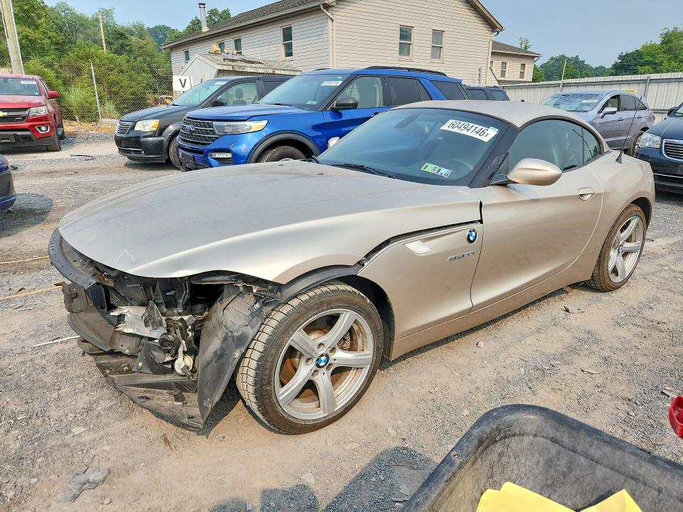 2011 BMW Z4 VIN WBALM5C55BE379862 COPART salvage auction — FRONT END, Pa - Certificate Of Salvage, sold $2,950 on 2026-08-03 (photo 1)