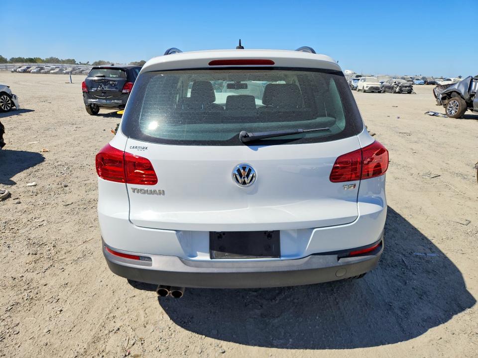 2016 Volkswagen Tiguan VIN WVGAV7AX8GW578330 COPART salvage auction — FRONT END, Ca - Salvage Certificate, sold $200 on 2026-08-04 (photo 6)