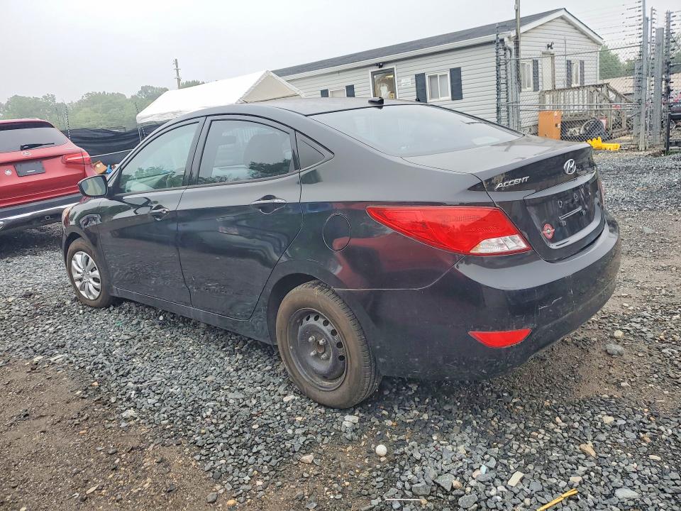 2016 Hyundai Accent VIN KMHCT4AE5GU952674 COPART salvage auction — REAR END, Md - Cert Of Title-Rebuilt Salvage, sold $575 on 2026-07-11 (photo 2)