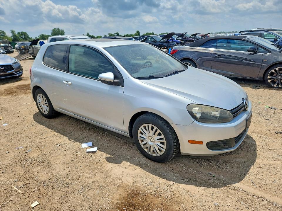 2010 Volkswagen Golf VIN WVWBB7AJ5AW262601 COPART salvage auction — SIDE, Il - Salvage Certificate, sold $825 on 2026-08-11 (photo 4)
