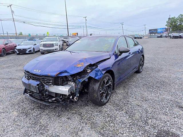 2025 Kia K5 VIN KNAG64J77S5283466 COPART salvage auction — FRONT END, Ny - Mv-907A Salvage Certificate, sold $10,500 on 2026-07-27 (photo 1)