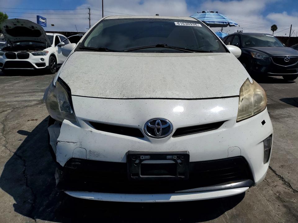 2014 Toyota Prius VIN JTDKN3DU4E0380735 COPART salvage auction — FRONT END, Ca - Salvage Certificate, sold $200 on 2026-07-29 (photo 5)
