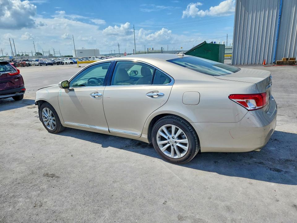 2011 Lexus ES VIN JTHBK1EG1B2459316 COPART salvage auction — FRONT END, Ok - Cert Of Title-Salvage, sold $4,850 on 2026-07-22 (photo 2)