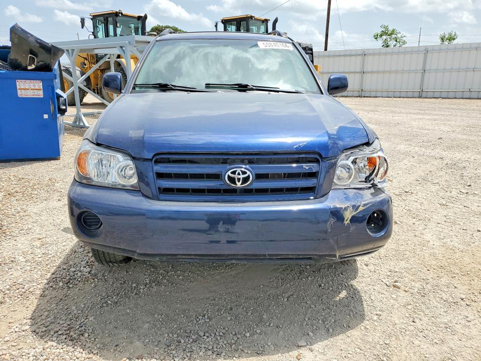 2007 Toyota Highlander VIN JTEEP21A670210953 COPART salvage auction — FRONT END, Ia - Cert Of Title-Salvage Title, sold $550 on 2026-07-22 (photo 5)