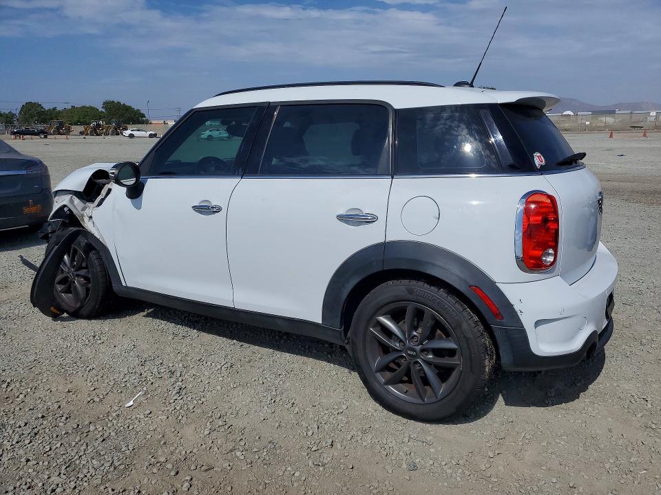 2014 Mini Cooper VIN WMWZC3C55EWT00951 COPART salvage auction — FRONT END, Ca - Salvage Certificate, sold $750 on 2026-08-28 (photo 2)