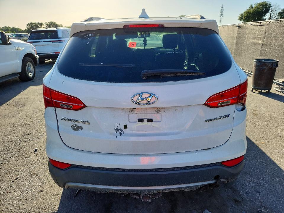 2014 Hyundai Santa fe VIN 5XYZU3LA1EG184268 COPART salvage auction — REAR END, Fl - Certificate Of Title (P), sold $1,150 on 2026-07-23 (photo 6)