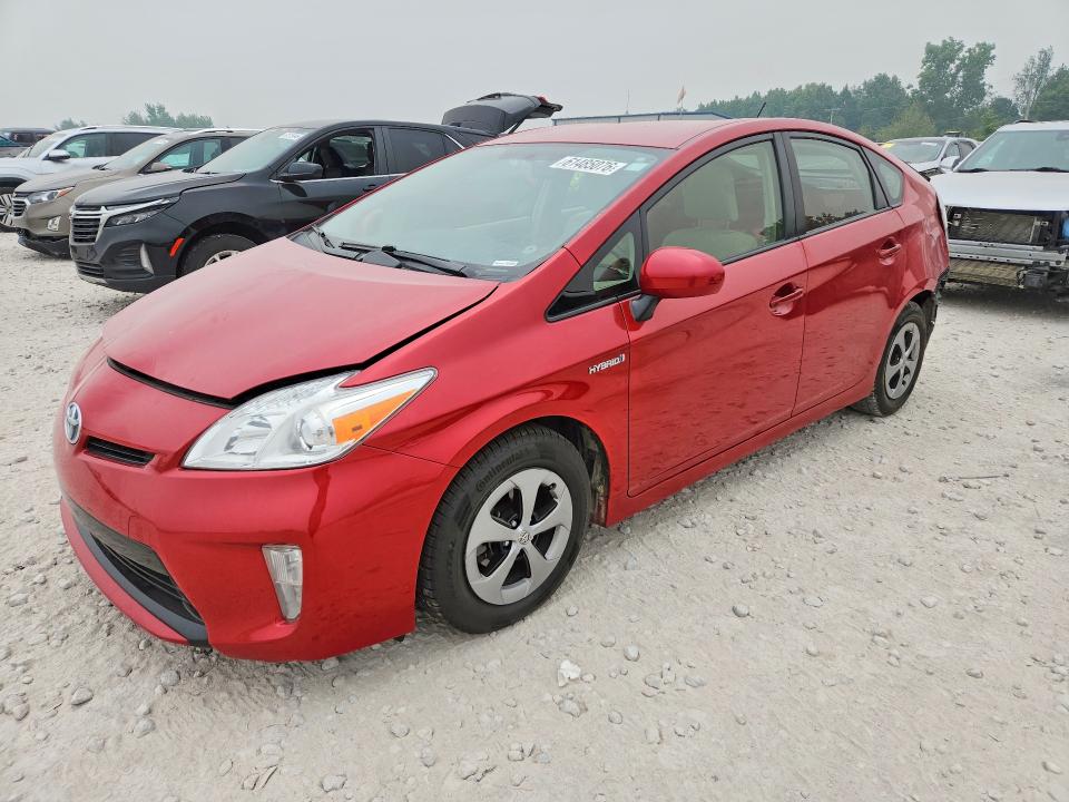 2014 Toyota Prius VIN JTDKN3DU7E1752028 COPART salvage auction — REAR END, Mi - Certificate Of Title, sold $550 on 2026-07-30 (photo 1)