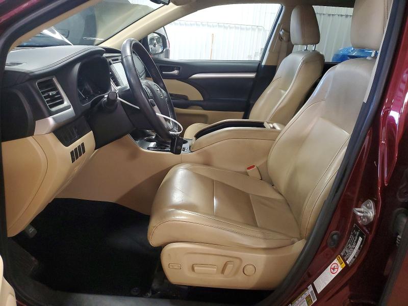 2015 Toyota Highlander VIN 5TDJKRFH0FS092278 COPART salvage auction — REAR END, Mn - Cert Of Title-Salvage, sold $9,000 on 2026-07-09 (photo 7)