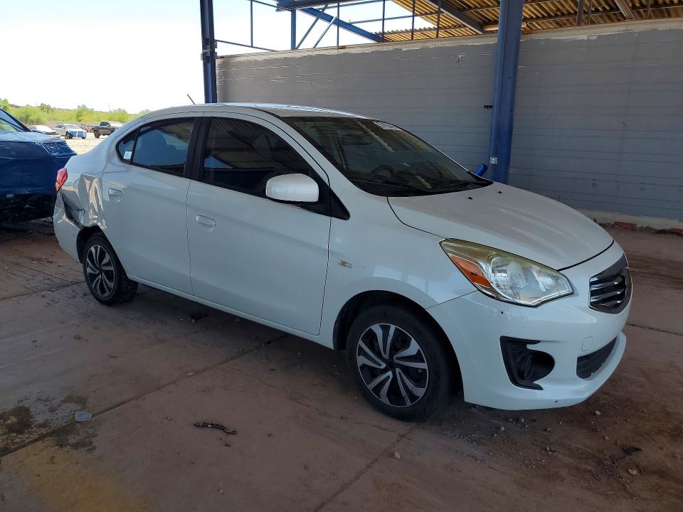 2018 Mitsubishi Mirage VIN ML32F3FJ8JHF06368 COPART salvage auction — REAR END, Az - Cert Of Title - Salvage, sold $1,800 on 2026-07-14 (photo 4)