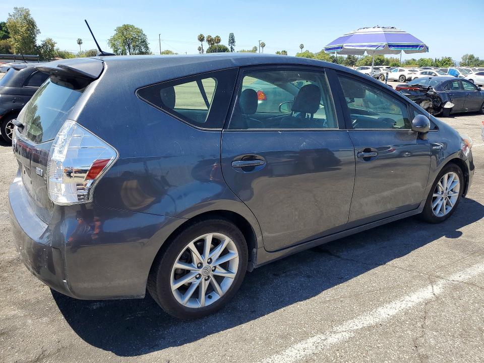 2012 Toyota Prius VIN JTDZN3EU7C3110116 COPART salvage auction — MECHANICAL, Ca - Dis/Dlr/Exp Only Clean Title, sold $2,500 on 2026-07-14 (photo 3)