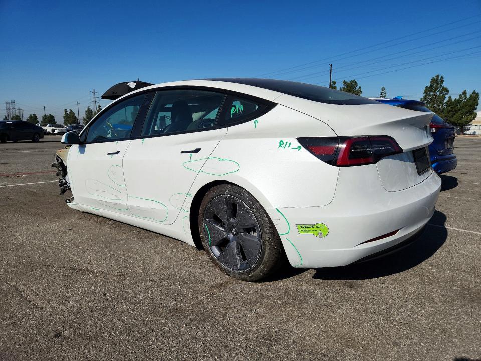 2023 Tesla Model 3 VIN 5YJ3E1EA3PF555543 COPART salvage auction — FRONT END, Ca - Salvage Certificate, sold $6,200 on 2026-07-16 (photo 2)