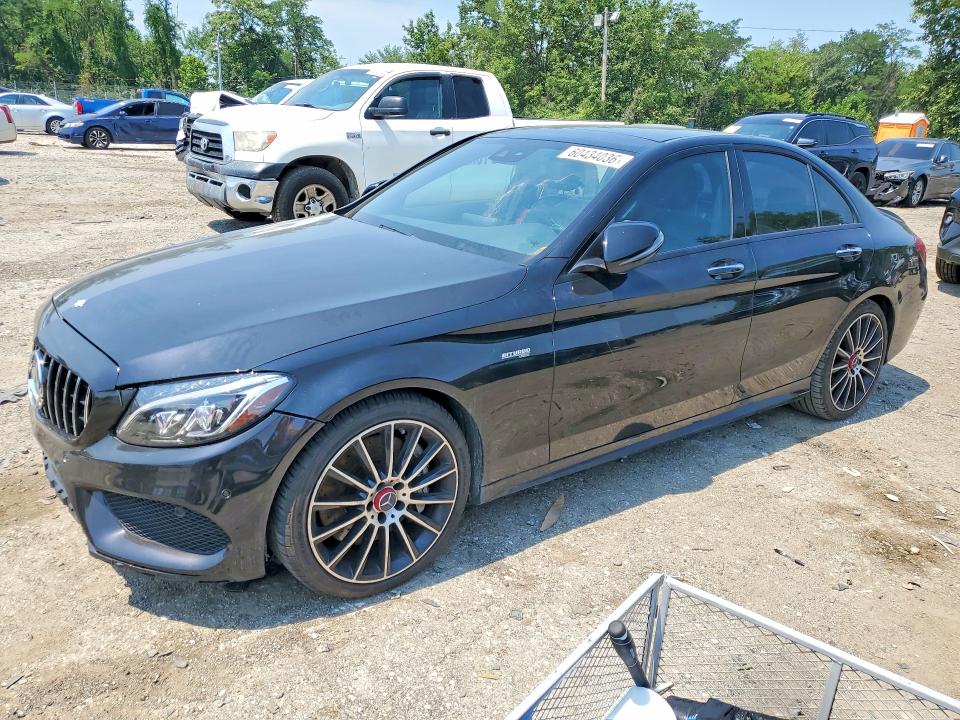2017 Mercedes-benz C-klasse amg VIN 55SWF6EB9HU198109 COPART salvage auction — FRONT END, Md - Certificate Of Title (P), sold $14,600 on 2026-07-28 (photo 1)