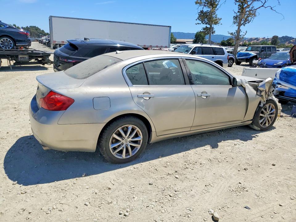 2008 Infiniti G35 VIN JNKBV61E78M219290 COPART salvage auction — FRONT END, CA - DIS/DLR/EXP ONLY CLEAN TITLE, sold $60 on 2026-07-30 (photo 3)