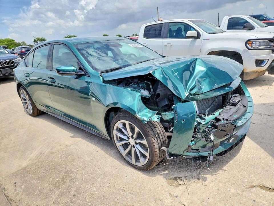 2025 Cadillac Ct5 VIN 1G6DP5RK4S0121666 COPART salvage auction — FRONT END, Mi - Certificate Of Title, sold $14,900 on 2026-07-30 (photo 4)