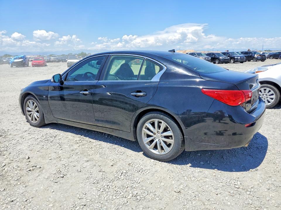 2014 Infiniti Q50 VIN JN1BV7AR4EM695179 COPART salvage auction — HAIL, Co - Certificate Of Title, sold $2,500 on 2026-07-26 (photo 2)