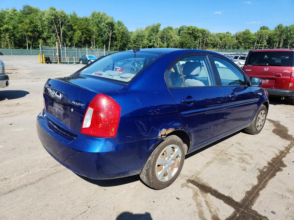 2010 Hyundai Accent VIN KMHCN4AC8AU406080 COPART salvage auction — REAR END, Pa - Certificate Of Salvage, sold $2 on 2026-07-29 (photo 3)