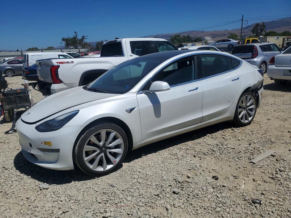 2020 Tesla Model 3 VIN 5YJ3E1EA8LF661724 COPART salvage auction — REAR END, Ca - Salvage Certificate, sold $4,800 on 2026-07-28 (photo 1)