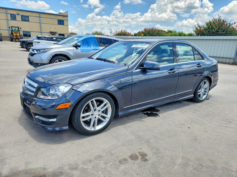 2013 Mercedes-benz C-klasse VIN WDDGF4HB6DR266348 COPART salvage auction — FRONT END, TX - SALVAGE VEHICLE TITLE (P), sold $550 on 2026-07-16 (photo 1)