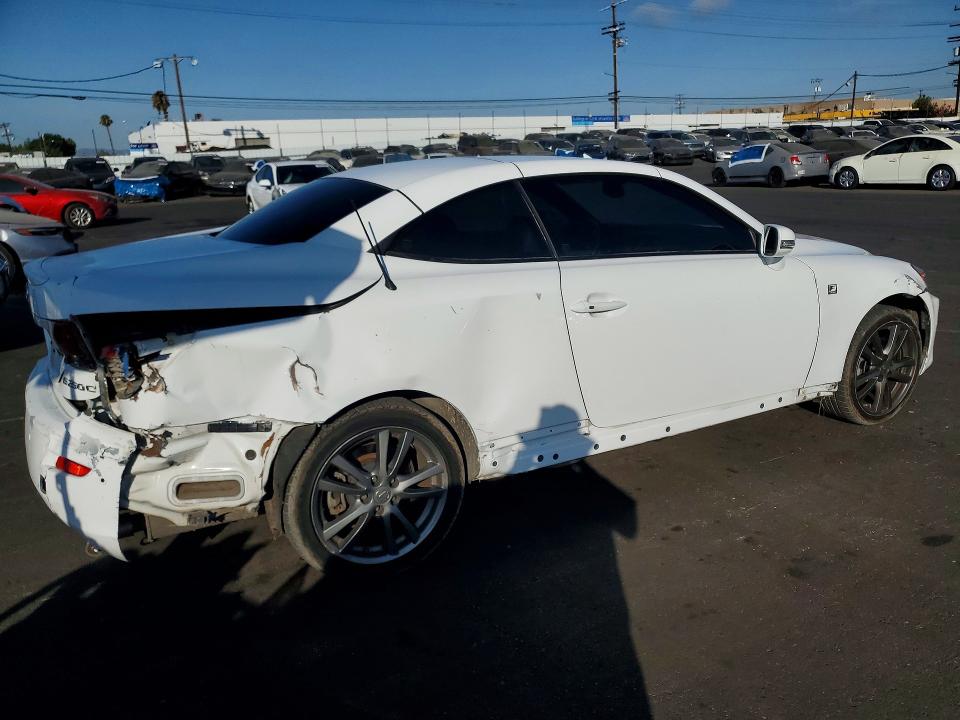 2014 Lexus Is VIN JTHFF2C24E2530287 COPART salvage auction — REAR END, Ca - App For Dup Salvage Or Ac, sold $300 on 2026-07-29 (photo 3)