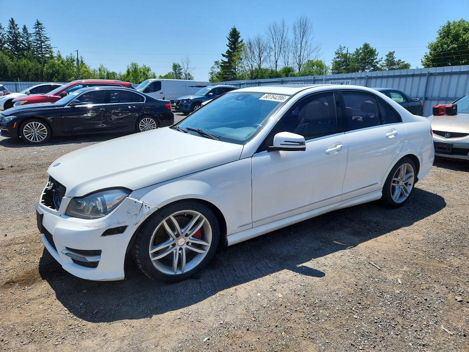 2014 Mercedes-benz C-klasse VIN WDDGF8AB6EA915597 COPART salvage auction — FRONT END, On - Permit No Brand - Unfit, sold $2,400 on 2026-08-20 (photo 1)