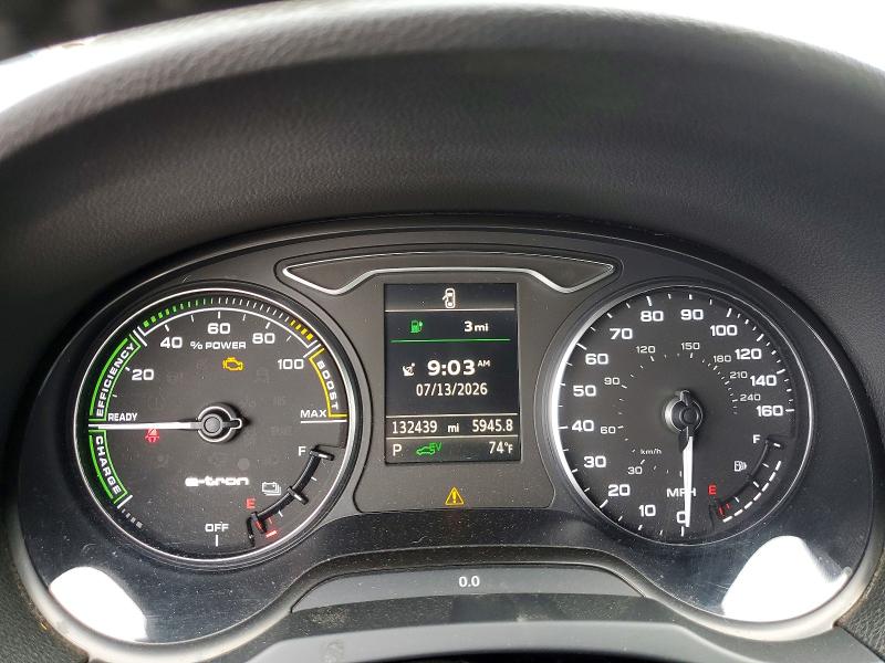 2016 Audi A3 VIN WAUVPBFF8GA149220 COPART salvage auction — REAR END, Ca - Salvage Certificate, sold $1,600 on 2026-07-27 (photo 9)