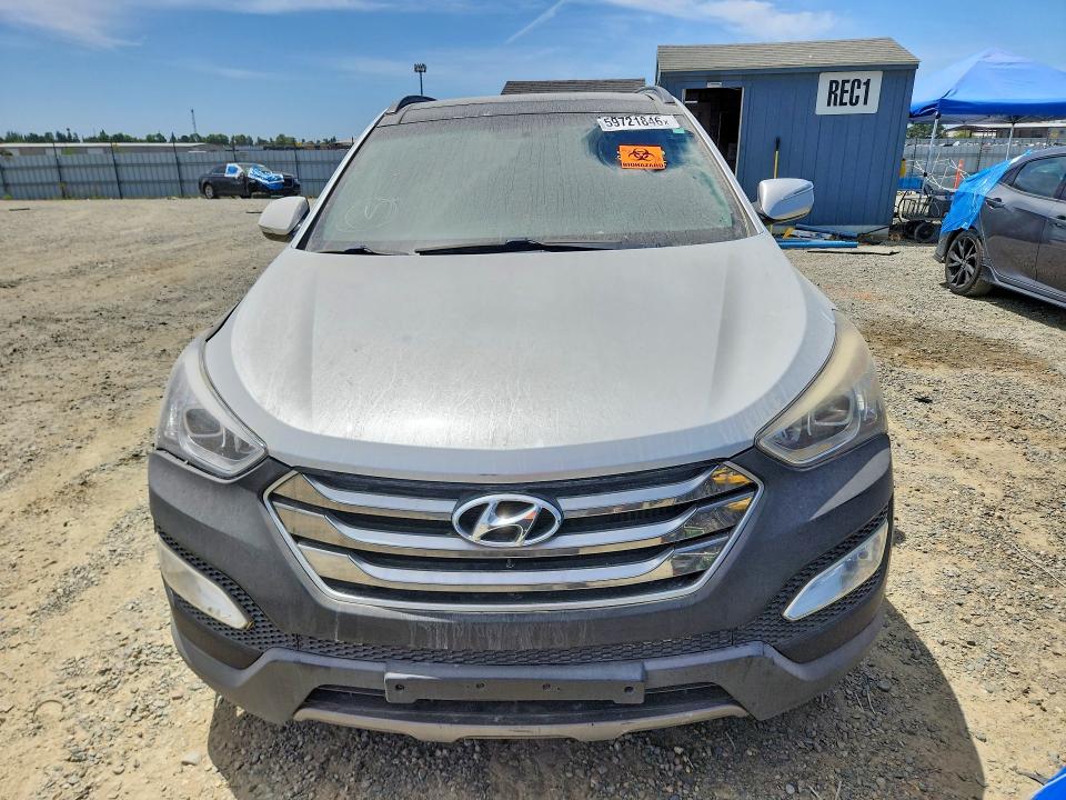 2016 Hyundai Santa fe VIN 5XYZW4LA9GG346344 COPART salvage auction — FRONT END, Ca - Dis/Dlr/Exp Only Clean Title (P), sold $1,700 on 2026-07-28 (photo 5)
