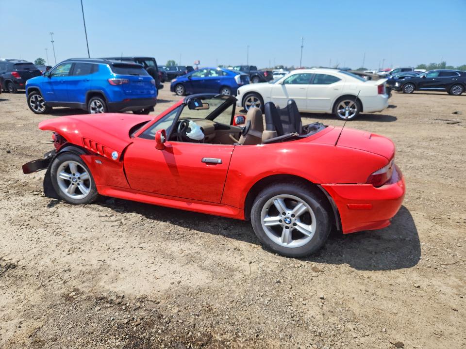 2001 BMW Z3 VIN WBACN33421LK49346 COPART salvage auction — FRONT END, Mi - Certificate Of Title, sold $800 on 2026-08-21 (photo 2)