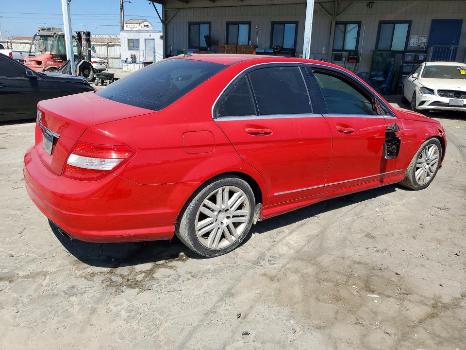 2009 Mercedes-benz C class VIN WDDGF54X79R065105 COPART salvage auction — SIDE, CA - SALVAGE CERTIFICATE, sold $625 on 2026-08-13 (photo 3)