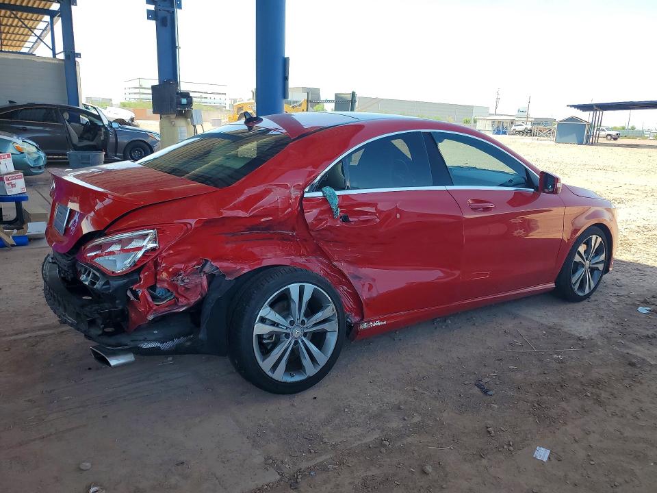 2014 Mercedes-benz Cla-klasse VIN WDDSJ4EB0EN053899 COPART salvage auction — REAR END, Az - Cert Of Title - Salvage, sold $2,700 on 2026-08-13 (photo 3)