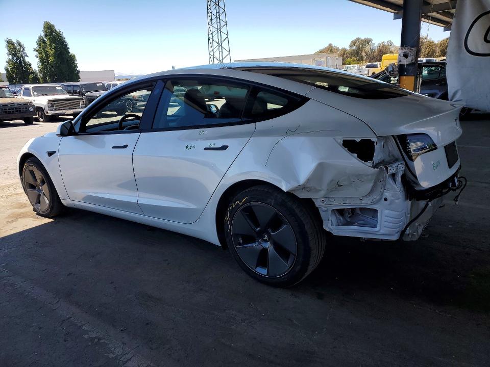 2023 Tesla Model 3 VIN 5YJ3E1EA7PF541256 COPART salvage auction — REAR END, CA - CERTIFICATE OF TITLE (P), sold $14,600 on 2026-07-13 (photo 2)