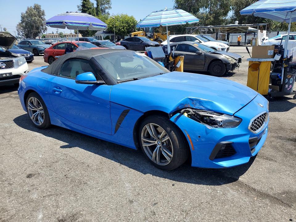 2020 BMW Z4 VIN WBAHF3C06LWW54031 COPART salvage auction — FRONT END, Ca - Salvage Certificate, sold $12,000 on 2026-07-24 (photo 4)