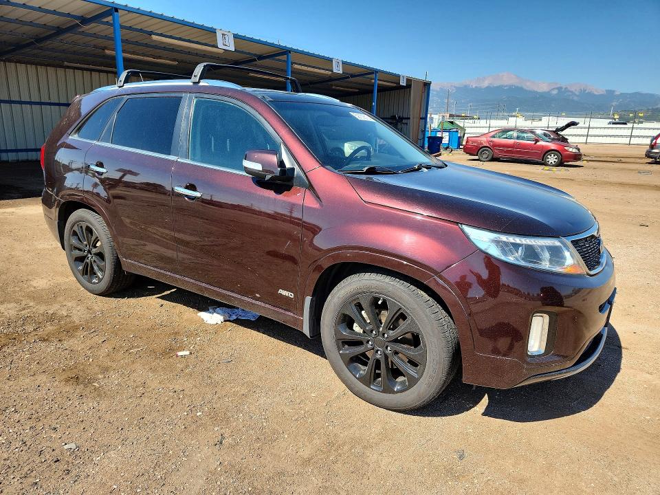 2015 Kia Sorento VIN 5XYKWDA74FG590233 COPART salvage auction — HAIL, Co - Certificate Of Title, sold $275 on 2026-07-29 (photo 4)