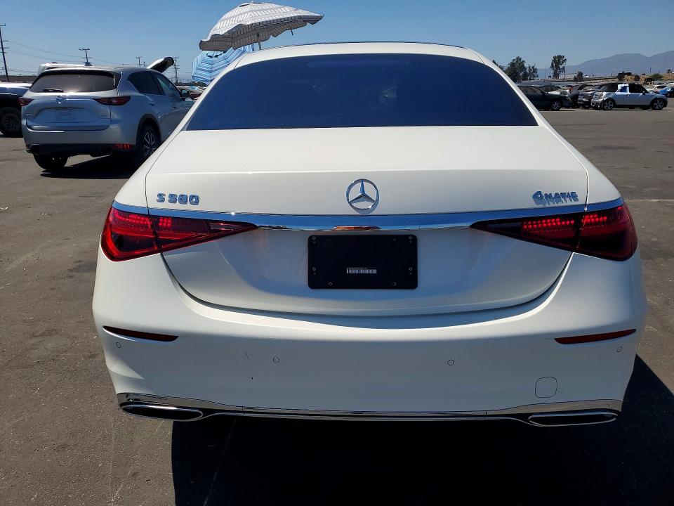 2023 Mercedes-benz S-klasse VIN W1K6G7GB0PA200649 COPART salvage auction — WATER/FLOOD, Ny - Mv-907A Salvage Certificate, sold $64,500 on 2026-08-26 (photo 6)