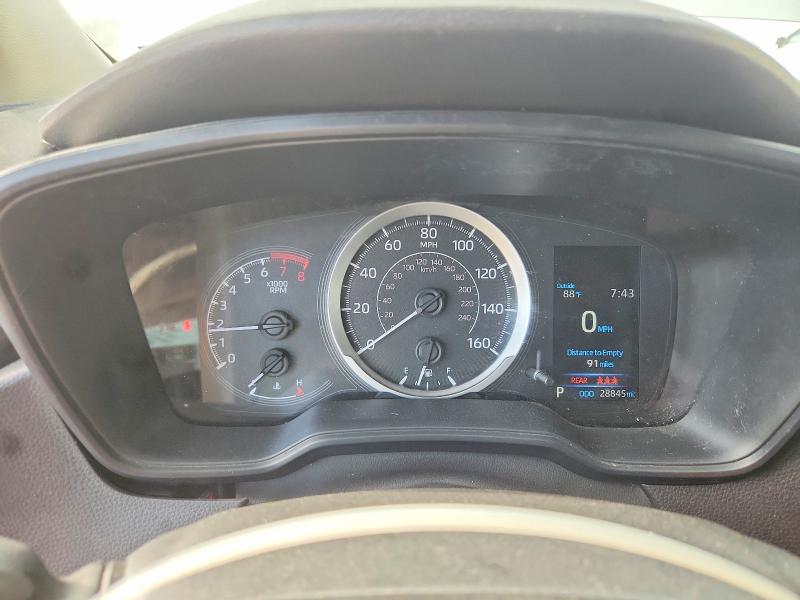 2022 Toyota Corolla VIN JTDEPMAE5N3016459 COPART salvage auction — MINOR DENT/SCRATCHES, Tx - Certificate Of Title, sold $10,900 on 2026-07-16 (photo 9)