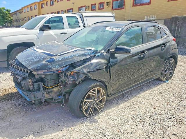 2022 Hyundai Kona VIN KM8K33A34NU868461 COPART salvage auction — FRONT END, Fl - Cert Of Title Slvg Rebuildable, sold $3,850 on 2026-07-27 (photo 1)