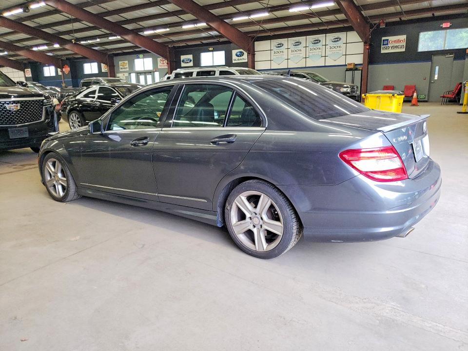 2011 Mercedes-benz C class VIN WDDGF8BB9BF652597 COPART salvage auction — SIDE, CT - CERT OF TITLE-SALVAGE, sold $600 on 2026-08-13 (photo 2)