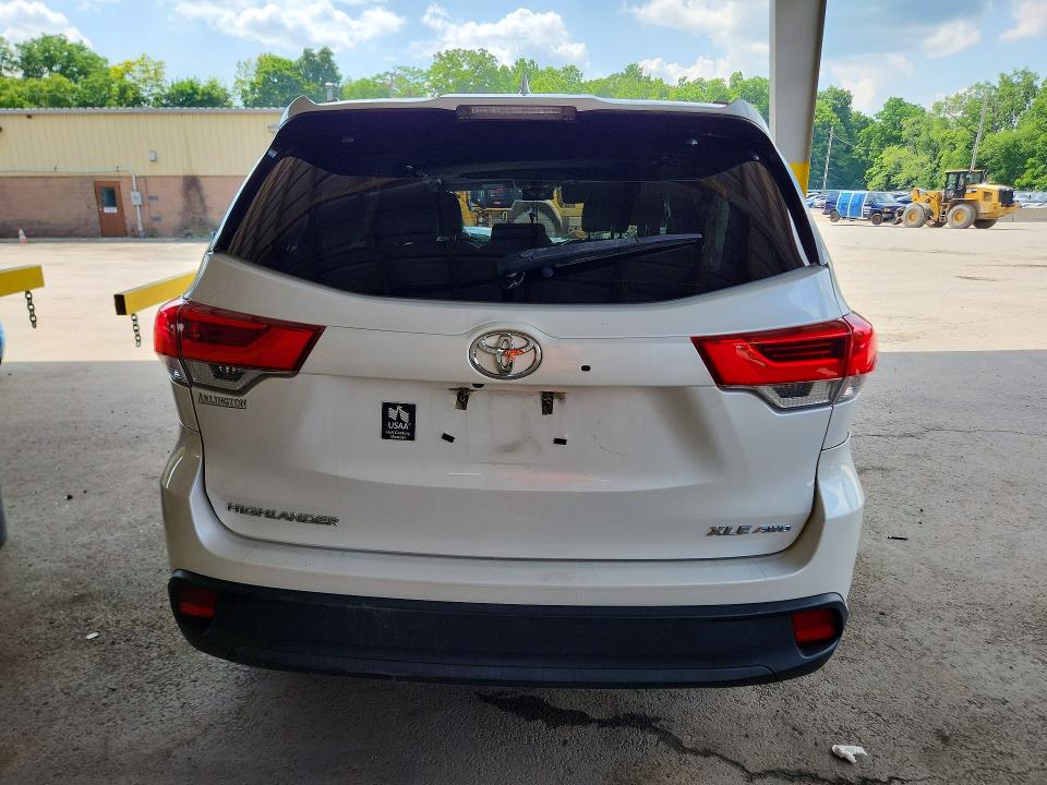 2017 Toyota Highlander VIN 5TDJZRFH7HS418480 COPART salvage auction — ROOF, Ny - Mv-907A Salvage Certificate, sold $3,350 on 2026-07-28 (photo 6)