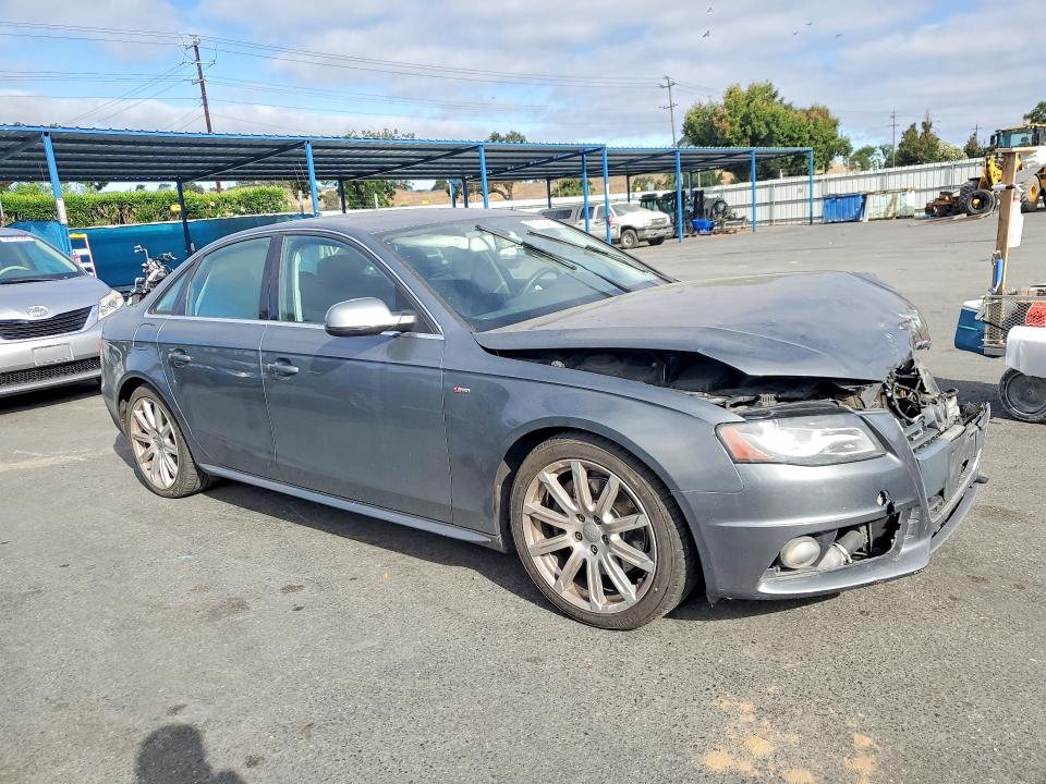 2012 Audi A4 VIN WAUKFAFL7CA120341 COPART salvage auction — FRONT END, Ca - Salvage Certificate, sold $475 on 2026-07-14 (photo 4)