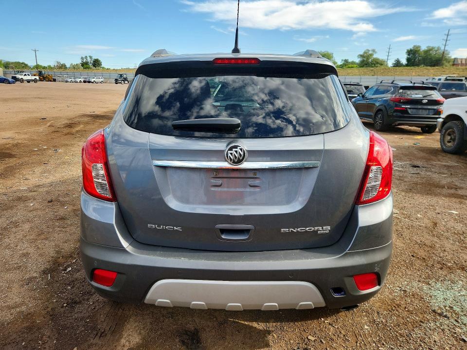 2014 Buick Encore VIN KL4CJHSB0EB734019 COPART salvage auction — HAIL, CO - DIS/DLR/EXP ONLY CLEAN TITLE, sold $1,400 on 2026-08-03 (photo 6)