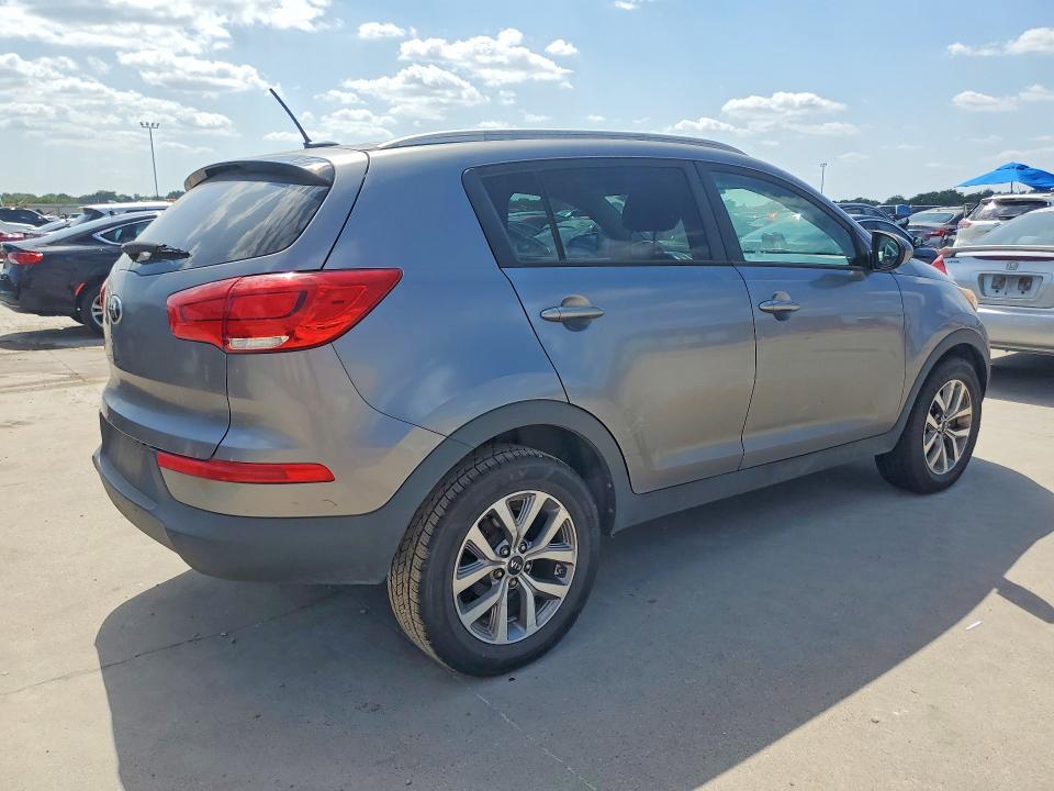 2016 Kia Sportage VIN KNDPB3AC5G7858276 COPART salvage auction — MINOR DENT/SCRATCHES, Tx - Certificate Of Title, sold $1,400 on 2026-07-30 (photo 3)