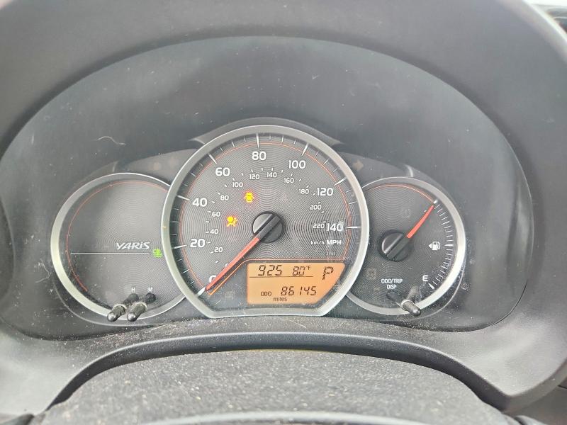 2012 Toyota Yaris VIN JTDKTUD32CD517437 COPART salvage auction — FRONT END, Tn - Salvage Certificate, sold $1,550 on 2026-07-30 (photo 9)