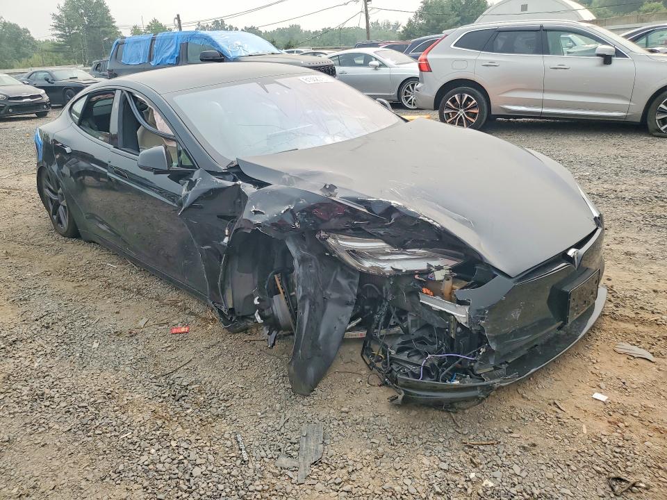 2021 Tesla Model s VIN 5YJSA1E65MF444085 COPART salvage auction — FRONT END, Nj - Cert Of Title-Salvage, sold $11,700 on 2026-08-28 (photo 4)