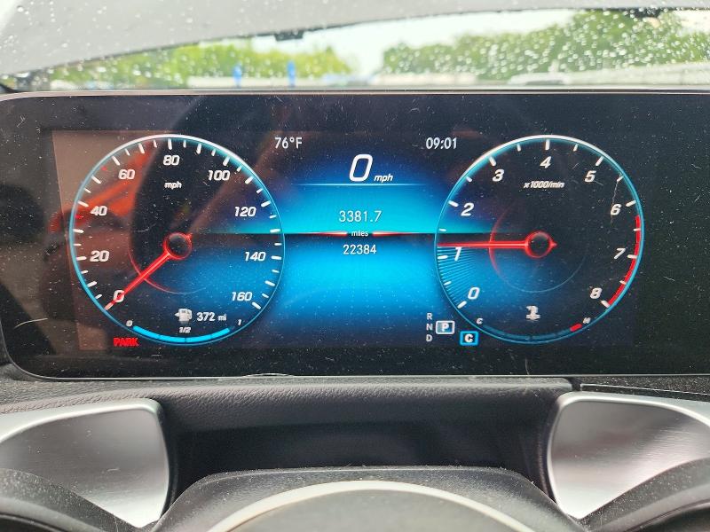 2022 Mercedes-benz Glb VIN W1N4M4HB6NW255574 COPART salvage auction — HAIL, Mo - Salvage Certificate Of Title, sold $625 on 2026-07-29 (photo 9)