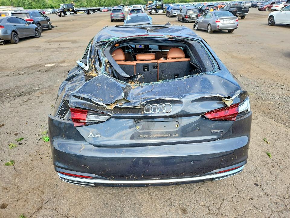 2022 Audi A5 VIN WAUABCF53NA027758 COPART salvage auction — ROOF, Ct - Cert Of Title-Salvage, sold $500 on 2026-07-21 (photo 6)