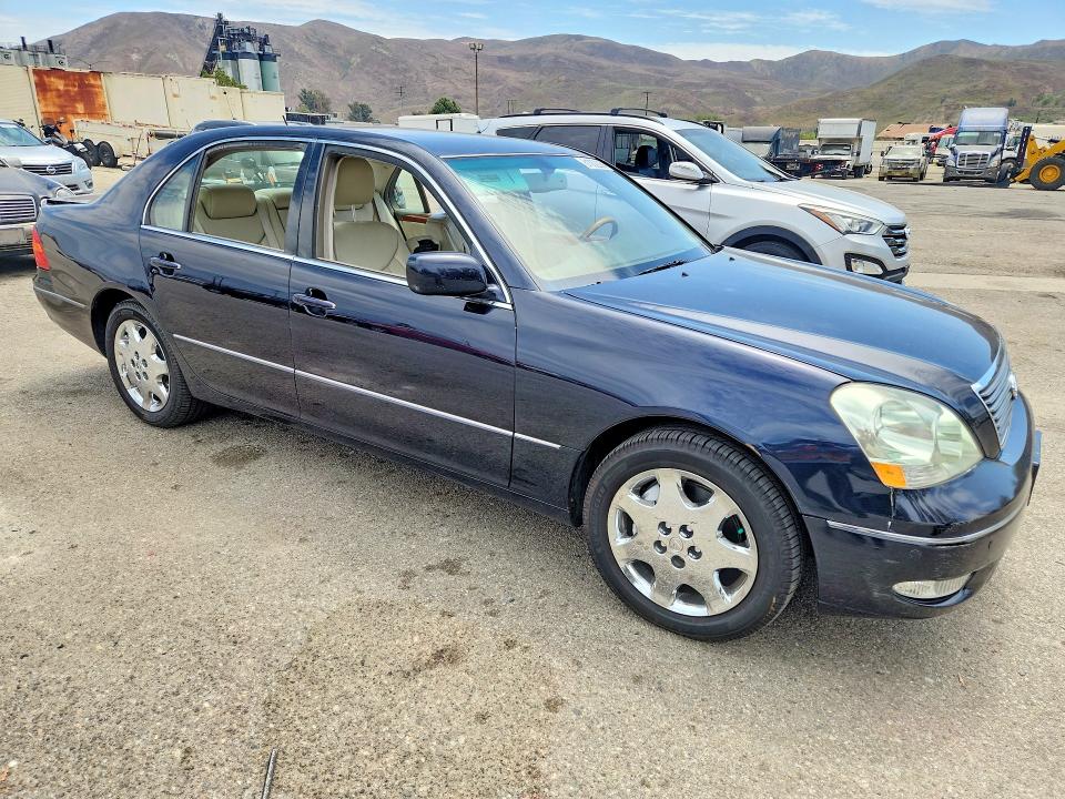 2003 Lexus Ls VIN JTHBN30F430122640 COPART salvage auction — REAR END, Ca - Salvage Certificate, sold $100 on 2026-07-21 (photo 4)