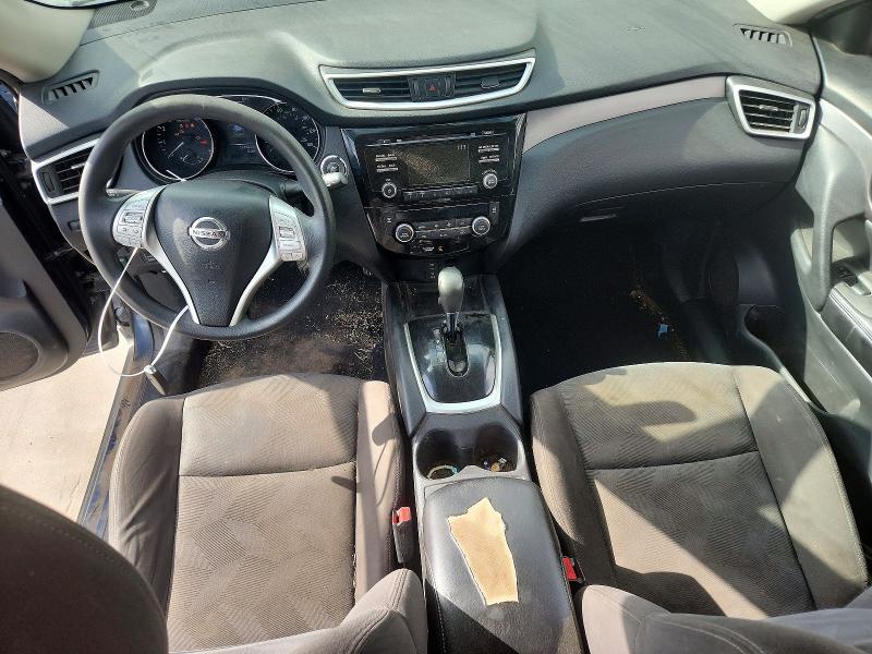 2016 Nissan Rogue VIN KNMAT2MV7GP626255 COPART salvage auction — FRONT END, Tx - Salvage Vehicle Title, sold $650 on 2026-07-16 (photo 8)