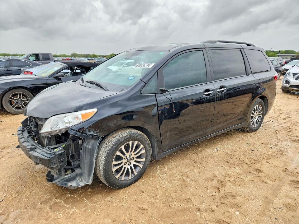2019 Toyota Sienna VIN 5TDYZ3DC6KS012636 COPART salvage auction — SIDE, TX - SALVAGE VEHICLE TITLE, sold $10 on 2026-07-30 (photo 1)