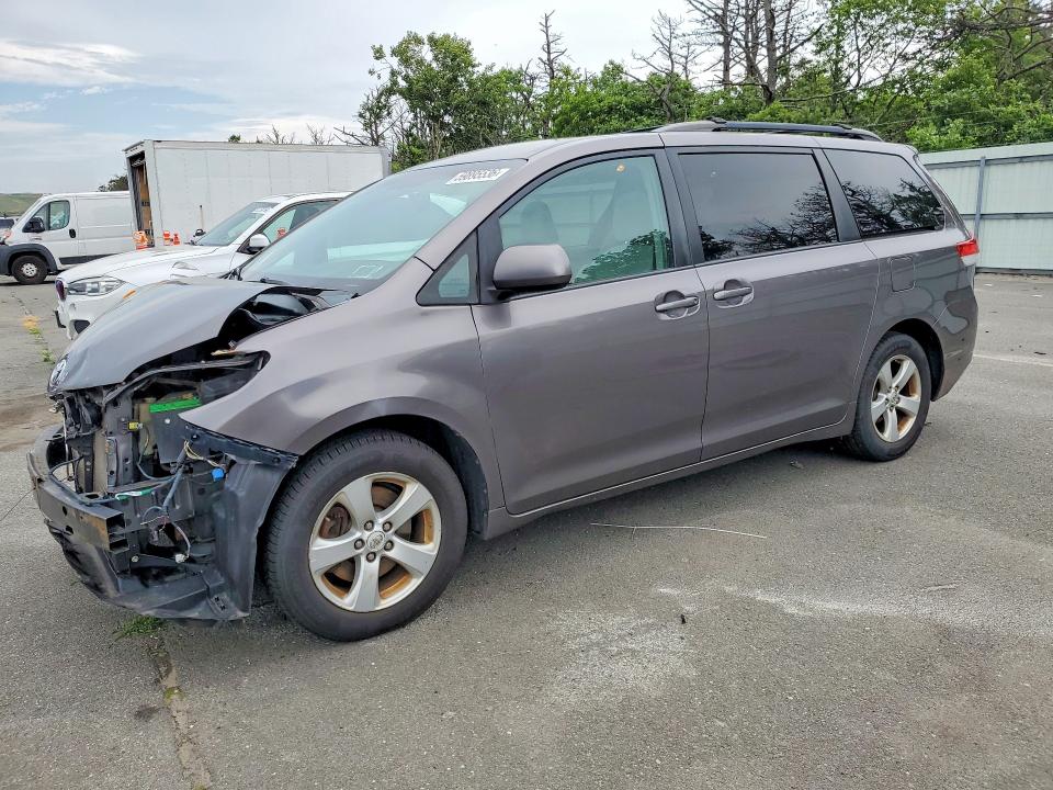 2011 Toyota Sienna VIN 5TDKK3DC3BS095646 COPART salvage auction — FRONT END, NY - MV-907A SALVAGE CERTIFICATE, sold $500 on 2026-07-20 (photo 1)