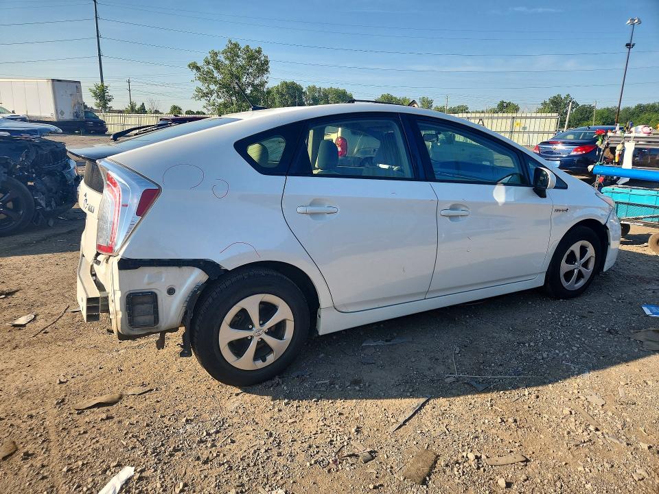 2013 Toyota Prius VIN JTDKN3DUXD5629332 COPART salvage auction — REAR END, MI - CERTIFICATE OF TITLE, sold $1,300 on 2026-07-28 (photo 3)