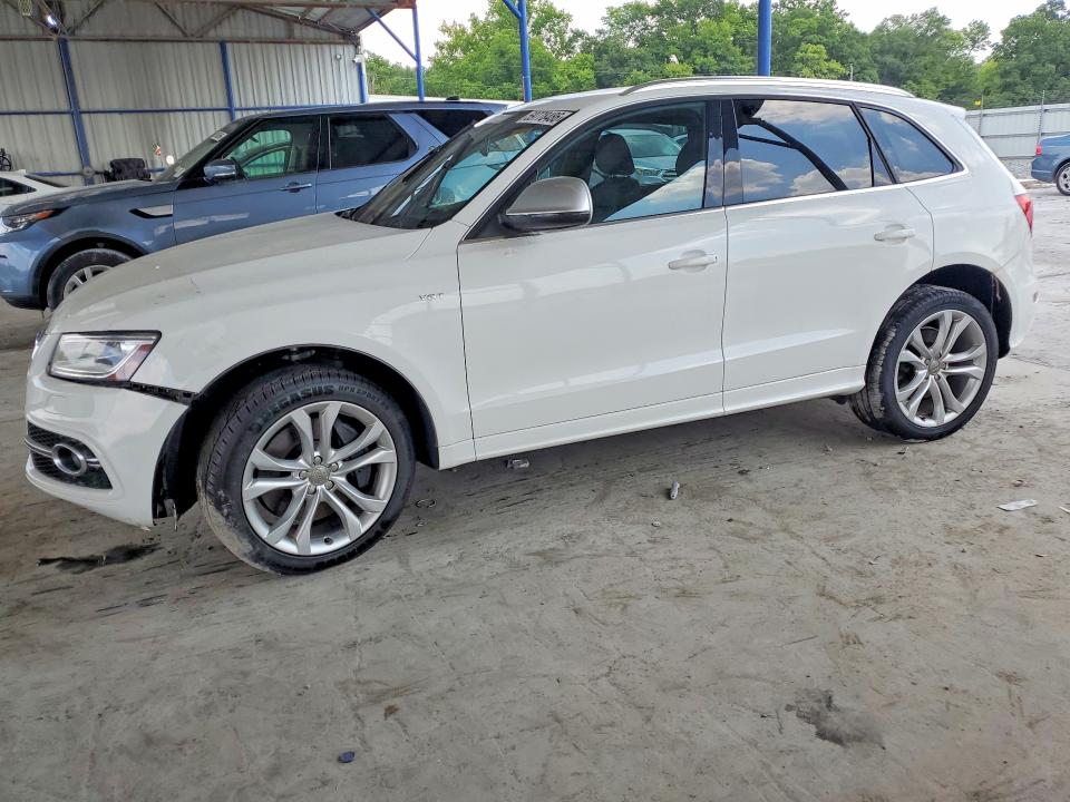 2014 Audi Sq5 VIN WA1VGAFP0EA054955 COPART salvage auction — FRONT END, Tx - Certificate Of Title, sold $2,200 on 2026-07-30 (photo 1)